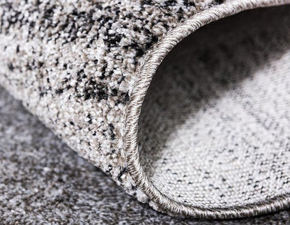 Rugs.com Angelica Collection Rug – 6 Ft Round Light Gray Medium Rug Perfect for Kitchens, Dining Rooms