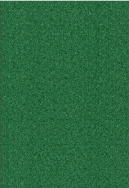 Ottomanson 6'6" x 35' Hallway Runner with Scraper Pile - Extra Durable Non-Slip Rug Mat for Indoor & Outdoor Use - Ideal for Kitchen, Entryway & Garage - High-Traffic Carpet, Green