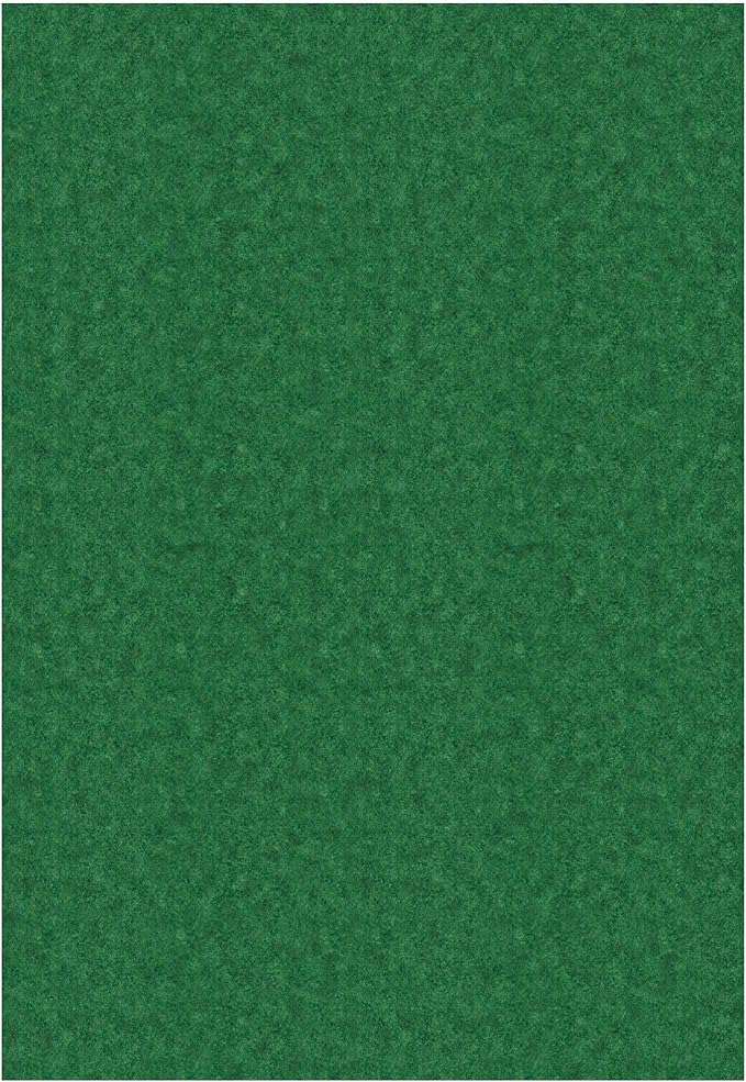Ottomanson 6'6" x 24' Hallway Runner with Scraper Pile - Extra Durable Non-Slip Rug Mat for Indoor & Outdoor Use - Ideal for Kitchen, Entryway & Garage - High-Traffic Carpet, Green