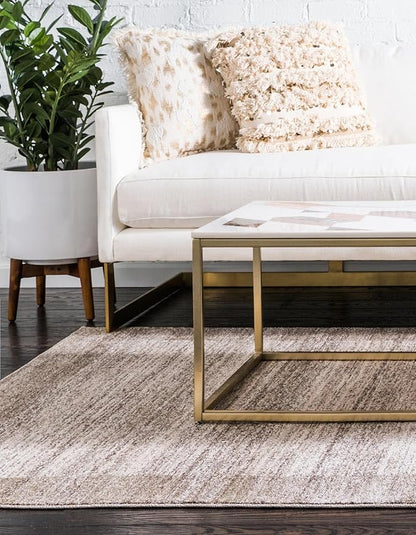 Rugs.com Angelica Collection Rug – 3' x 5' Beige Medium Rug Perfect for Entryways, Kitchens, Breakfast Nooks, Accent Pieces