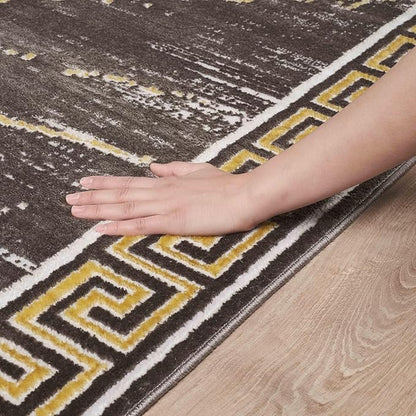 GLORY RUGS Area Rugs Marble 2x3 Brown Carpet Modern Abstract Rug Living Room Dining Bedroom Rug