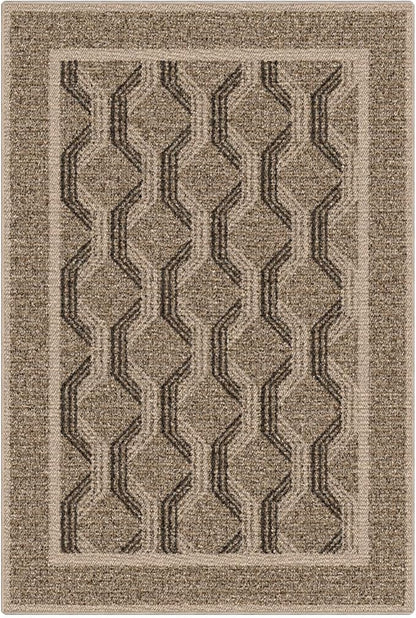 LUMI 5x8 Washable Area Rug for Living Room, Ultra Soft Modern Abstract Rugs Non Slip with Rubber Backing, Low Profile, High Traffic, Stain Resistant Carpets, Ideal for Bedroom, Dining Room, Indoor
