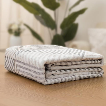 ReaLife Rugs Machine Washable Area Rug - Living Room Bedroom Bathroom Kitchen Entryway Office - Padded Low Pile Stain Resistant Premium - Modern Geometric Contemporary - Miles - Beige 5' x 7'