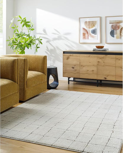 Livabliss x Our PNW Home Cascade Minimalist Area Rug, 2'7" x 10', Ivory
