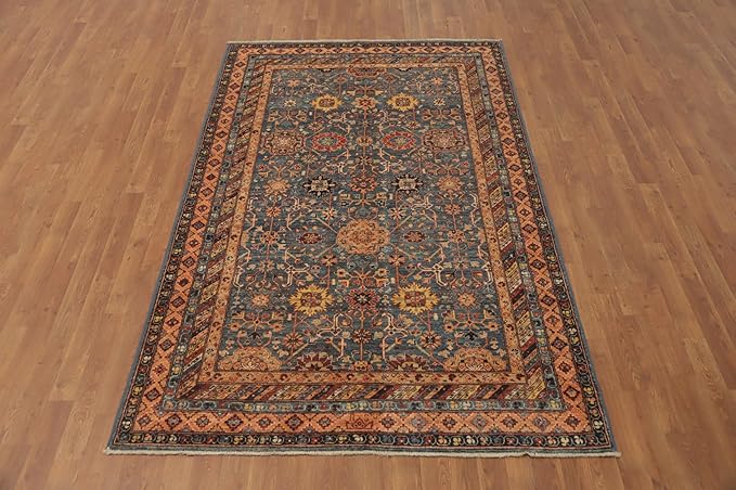 Traditional Collection 7' 11'' X 4' 11'' Rug Rug, All-Over 100% Wool Carpet for Home Décor, Foyer and Hallway