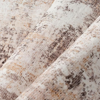 5x7 Washable Area Rug Beige Grey Abstract Living Room Bedroom Throw Rug Neutral Modern Non Slip Soft Medium Pile Indoor Carpet for Dining Room Office Entryway