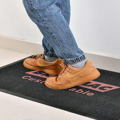 Custom Rugs with Logo Doormat Runner Personalized Commercial Area Carpet with Any Size Color Logo Shape Pattern Non Slip Rugs for Indoor Outdoor