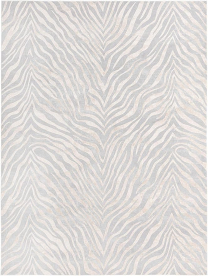 Unique Loom Finsbury Collection Area Rug - Meghan (9' x 12' 2" Rectangle, Gray and Ivory)