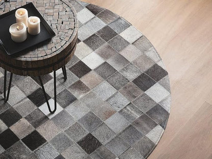 Round Area Rug – Soft Modern Carpet for Living Room, Bedroom, Entryway – Non-Slip Durable Floor Mat for Home Décor (Grey_7X7)