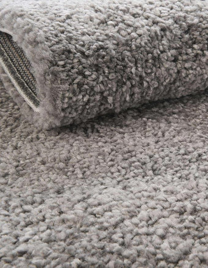 Unique Loom Solo Collection Area Rug - Calabasas (5' 3" Square, Gray)