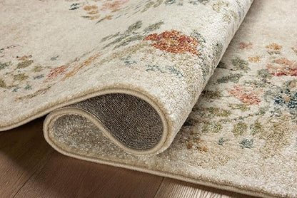 Loloi Rifle Paper Co. Laurel Collection LAU-01 Cream 2'-8" x 8' Runner Rug