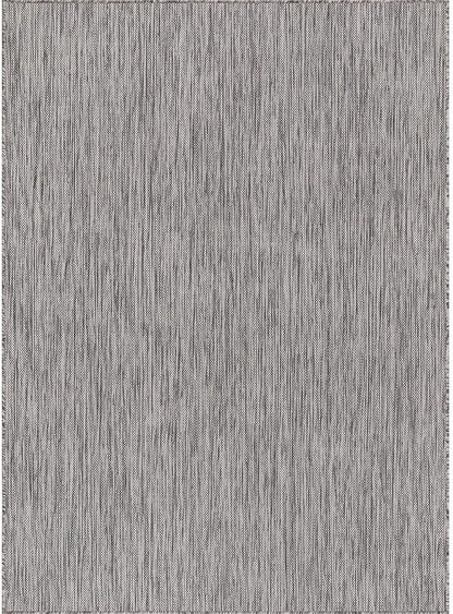 CAMILSON Outdoor Rug 10x14 Modern Area Rugs for Large Indoor and Outdoor Patios and Porches - Waterproof, Washable, Non-Shedding, Easy-to-Clean Outside Carpet (10 x 14, Solid - Silver Gray)