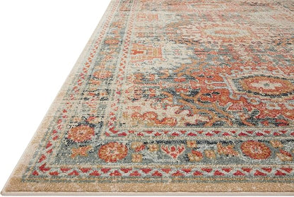 Loloi Jocelyn Collection JOC-03 Mist/Multi 9'-6" x 12'-6" .38" Thick Area Rug