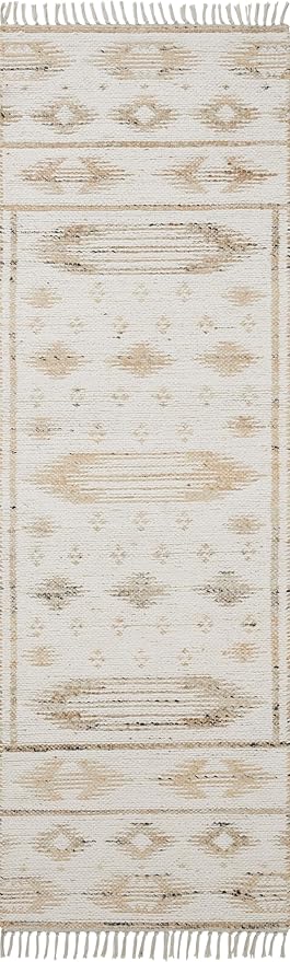 Loloi Angela Rose Rivers Collection RIV-04 Natural/Ivory 9'-3" x 13' Reversible Area Rug