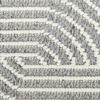 Nourison Home Textured Home Charcoal Ivory 3'11" x 5'11" Area Rug - Easy Clean, Non Shedding, Bed Room, Living Room, Dining Room, Kitchen (4' x 6')