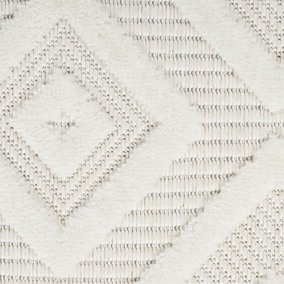 Nourison Home Versatile Ivory White 7' x 10' Area Rug - Easy Clean, Non Shedding, Bed Room, Living Room, Dining Room, Kitchen (7' x 10')
