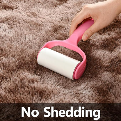 Large Shag Area Rugs 5 x 8, Tie-Dyed Plush Fuzzy Rugs for Living Room, Ultra Soft Fluffy Furry Rug for Bedroom, Indoor Carpet Nursery Rugs for Kids Room Home Decor, Coffee