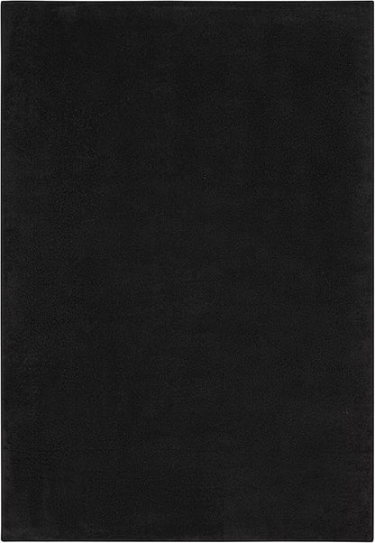 Nourison Home Nourison Essentials Black 5' x 8' Area Rug - Easy Clean, Non Shedding, Bed Room, Living Room, Dining Room, Kitchen (5' x 8')