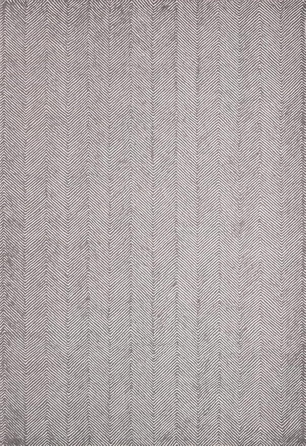 Modern Herringbone Chevron Collection Handcrafted Wool Area Rug - Durable, Zigzag Pattern, for High Traffic, Contemporary Design for Living Room, Bedroom, Dining Room Decor (Smoke Grey, 3' x 5')