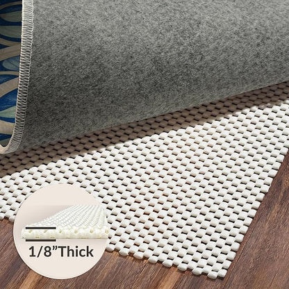 Flatwoven High Traffic Area Rug 6x9, Eclectic Mosaic Patchwork with Distressed Abstract Shapes and Lines, Non Slip, Stain Resistant, Washable Area Rugs for Living Room, Bedroom (Red, 6x9)