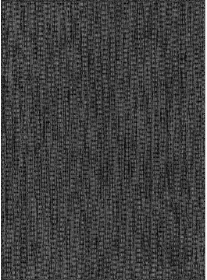 CAMILSON Outdoor Rug 6x9 Modern Area Rugs for Indoor and Outdoor Patios and Porches - Waterproof, Washable, Non-Shedding, Easy-to-Clean Outside Carpet (6 x 9, Solid - Dark Gray)
