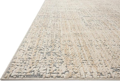 Loloi Amber Lewis Bexley Collection BEX-03 Natural/Slate 9' x 13' Area Rug Neutral, Textured, Living, Bedroom, Dining, Carpet