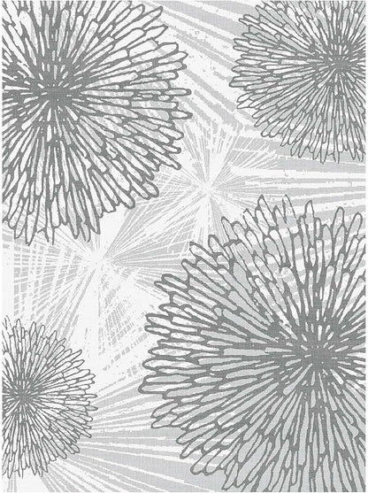 WITSHOCK 9x12 Washable Rug for Living Room,Modern Floral Distress Print Pattern Area Rugs,Stain Resistant with Non Slip Backing Carpet for Dining Room,Bedroom & Home Decor,Grey White