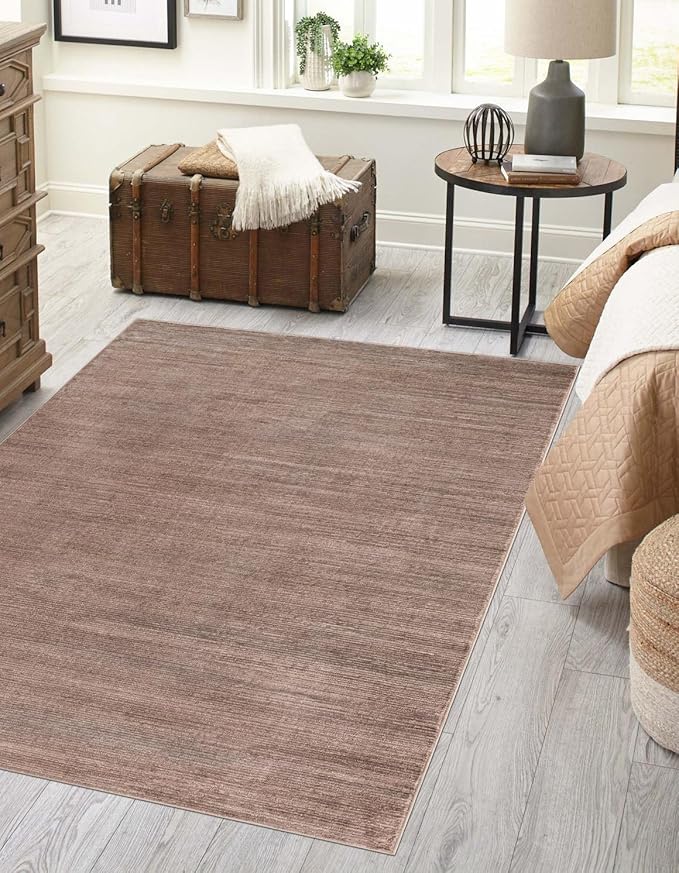 Unique Loom Finsbury Collection Area Rug - Kate (6' 1" x 9' Rectangle, Brown)