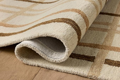 Loloi Magnolia Home by Joanna Gaines Waylon Collection WAY-01 Natural/Bark 3'-6" x 5'-6" Accent Rug