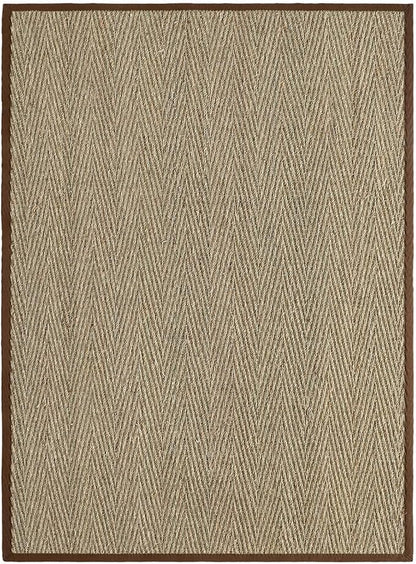 DEXI Area Rug Natural Fiber 5x8, Braided Woven Seagrass Rugs No Shed, Soft Neutral Rustic Carpet Mat for Indoor Entryway Outdoor Patio Dining Living Room Bedroom Farmhouse, Natural