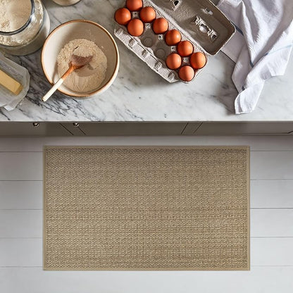 Artoid Mode Washable Non Slip Rubber Backing Kitchen Rugs Doormat, Absorbent Kitchen Floor Mats Front of Sink Kitchen Mats for Floor Home Decor 17x29 Inch