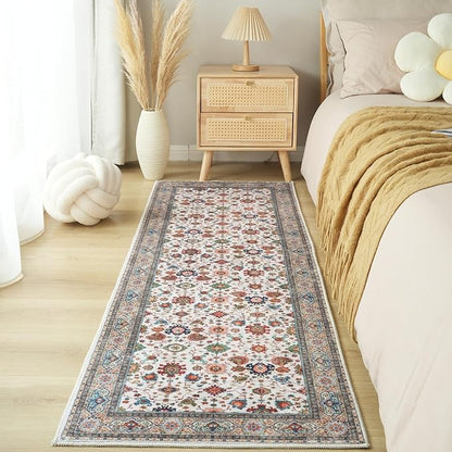 Rugcomf Runner Rug for Hallways Kitchen Rug Non Slip 2'6''x8' Washable Rugs with Rubber Backing Soft Carpet for Hallways, Kitchen, Laundry, Bedroom, Bathroom (Colorful)