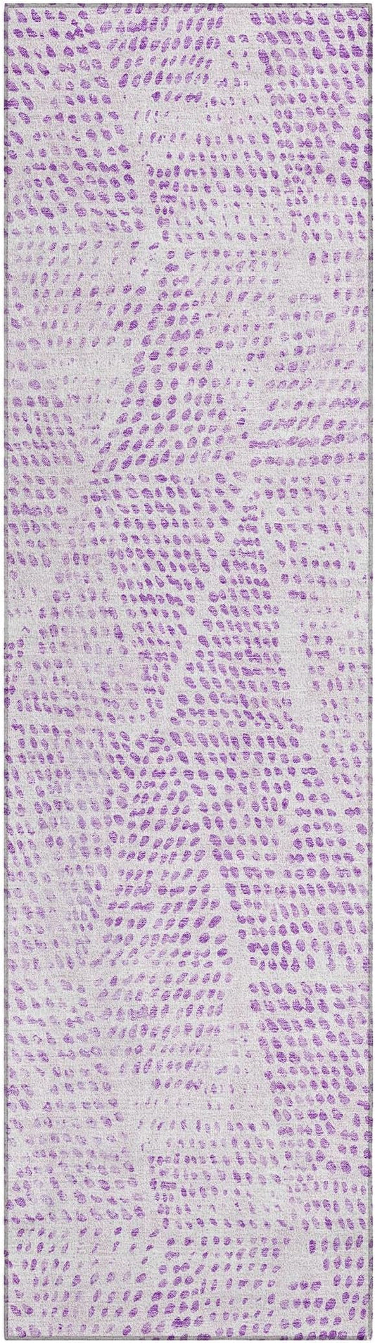 Addison Rugs Chantille ACN591 Purple 2'3" x 7'6" Indoor Outdoor Hallway Runner Rug, Stain Resistant Washable Kitchen Area Carpet for Bathroom, Laundry and Bedroom Rug