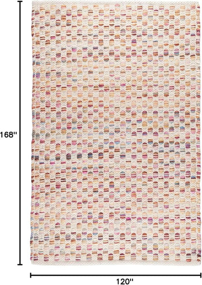 Dash and Albert Torrey Wool Area Rug - 9.5 X 13.5 Multicolor Geomatric Handwoven Accent Rug - Durable, Low Pile, Guest Room, Home Office, Dining Room - Premium Luxury Hotel Quality Soft Breathable