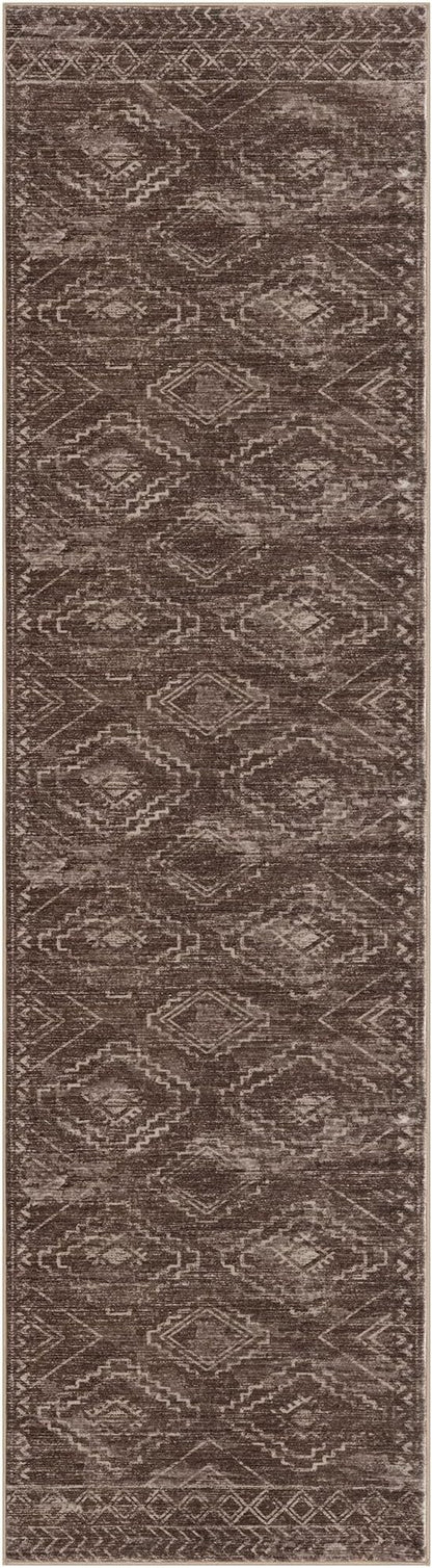 KILOCOCO Hallway Runner Rug 2'x8' Runners for Hallways Washable Runner Rug Non Slip Laundry Room Rug Low-Pile Rug Runner for Bedroom Kitchen Living Room Boho Rug, Rust Red