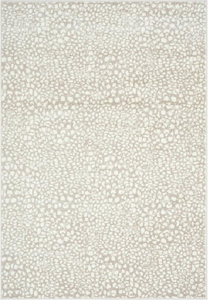 Abani Beige Cheetah Print Area Rug Rugs, Arto Collection - Contemporary Durable Accent Rug (3' x 5')