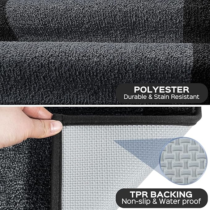 Machine Washable Kitchen Rug 32" x 48", Non Slip Indoor Door Rug, Absorbent Entrance Runner Rug for Bedroom, Hallway, Bathroom, Floor