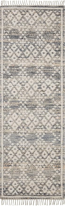 Loloi Angela Rose Rivers Collection RIV-01 Denim/Ivory 2'-6" x 7'-6" Reversible Runner Rug