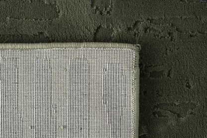 Revival Rugs Shell 2'7"x9' Machine Washable Runner Rug for Hallway Entryway - 100% Recycled Oeko-TEX Certified, Medium Pile, Green