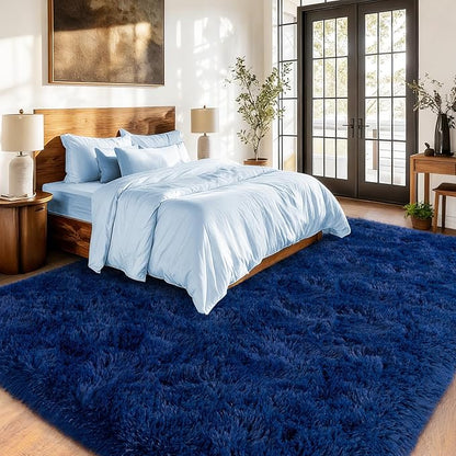 Extra Large Fuzzy Rug Fluffy Rug for Living Room, Big Plush Non-Skid Shag Carpet, Soft Shaggy Rugs for Bedroom Indoor Modern Home Decor 9x12 Feet