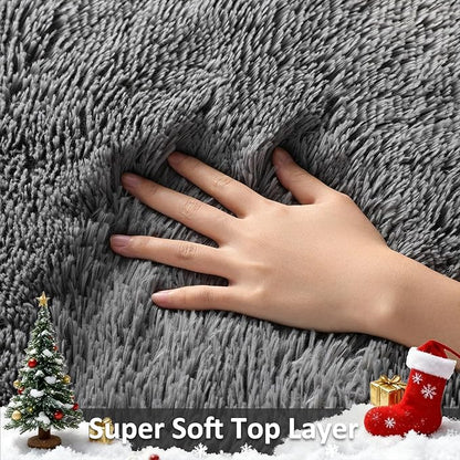 Ophanie 5x7 Area Rugs for Living Room Grey, Fluffy Shag Large Fuzzy Plush Soft Rug, Gray Shaggy Floor Big Carpets for Bedroom Nursery, Kids Home Decor Aesthetic