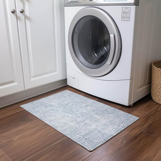 Addison Rugs Chantille ACN591 Denim 1'8" x 2'6" Indoor Outdoor Area Rug, Easy Clean, Machine Washable, Non Shedding, Bedroom, Living Room, Dining Room, Kitchen, Patio Rug