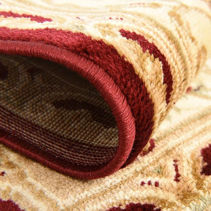 Rugs.com Chateau Collection Rug - 8' x 10' Oval Red Medium Pile Rug