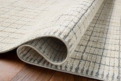 Loloi Amber Lewis Bexley Collection BEX-04 Slate/Natural 2'-7" x 12'-0" Runner Rug Neutral, Textured, Living, Bedroom, Dining, Carpet