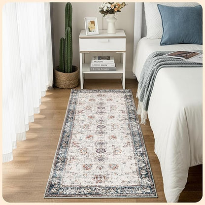 Istana Hallway Runner Rug 2x8 – Multi Colors Entryway Rug -Silk's Soft Touch Runners for Hallways - Stylish Kitchen Runner Rug Non Slip