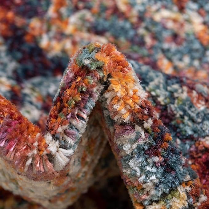 Unique Loom Isabella Collection Area Rug - Adjani (7' 10" x 10' Oval, Multi/ Beige)