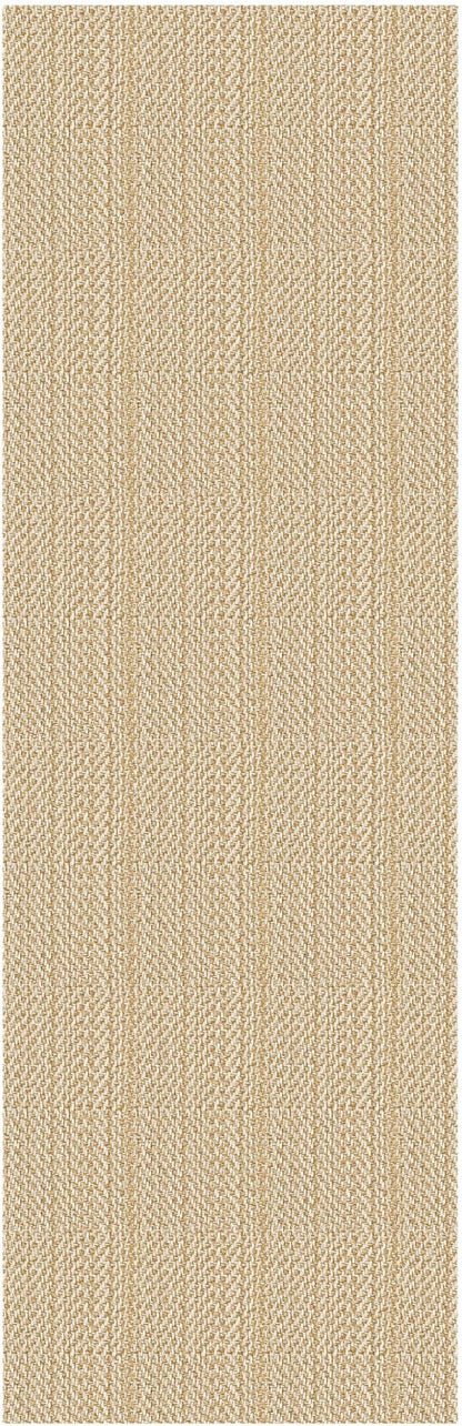 IOHOUZE Washable Runner Rug 2x8 Non Slip Rubber Backed Hallway Runner Entryway Runner Indoor, Kitchen Rugs Woven Cotton Floor Carpet for Kitchen Hall Entrance, Warm Beige/Orange/Apricot