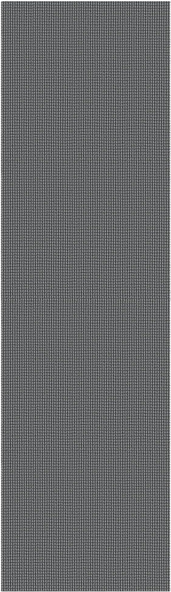 IOHOUZE Washable Runner Rug 3x12 Non Slip Rubber Backed Extra Long Hallway Runner Entryway Runner Indoor, Kitchen Rugs Woven Cotton Floor Carpet for Hall Entrance Stair, Dark Grey