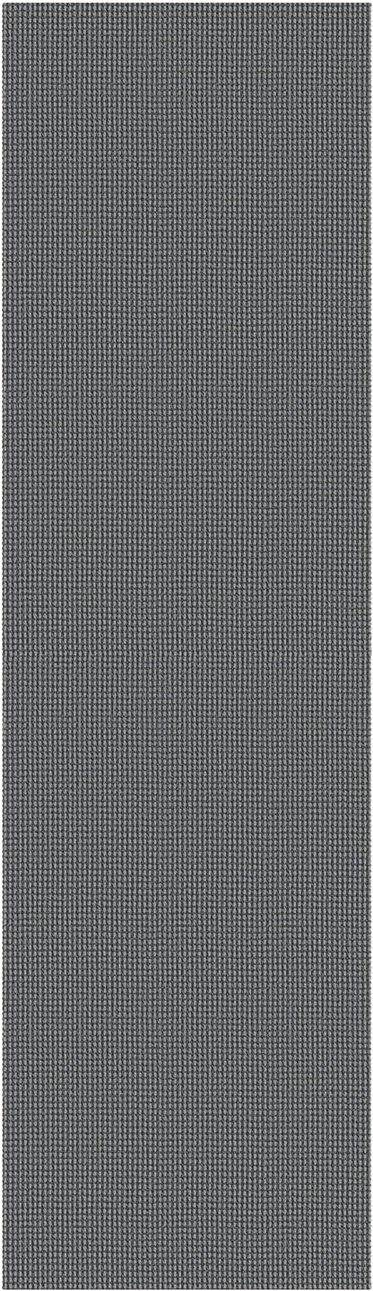 IOHOUZE Washable Exrea Long Hallway Runner Rug 3x14 Non Slip Rubber Backed Kitchen Runner Entryway Runner Indoor, Woven Rugs Floor Carpet for Kitchen Hall Entryway Stair,Dark Grey