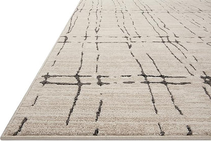 Loloi Darby Collection DAR-06 Sand/Dk. Grey 4'-0" x 6'-0" Accent Rug